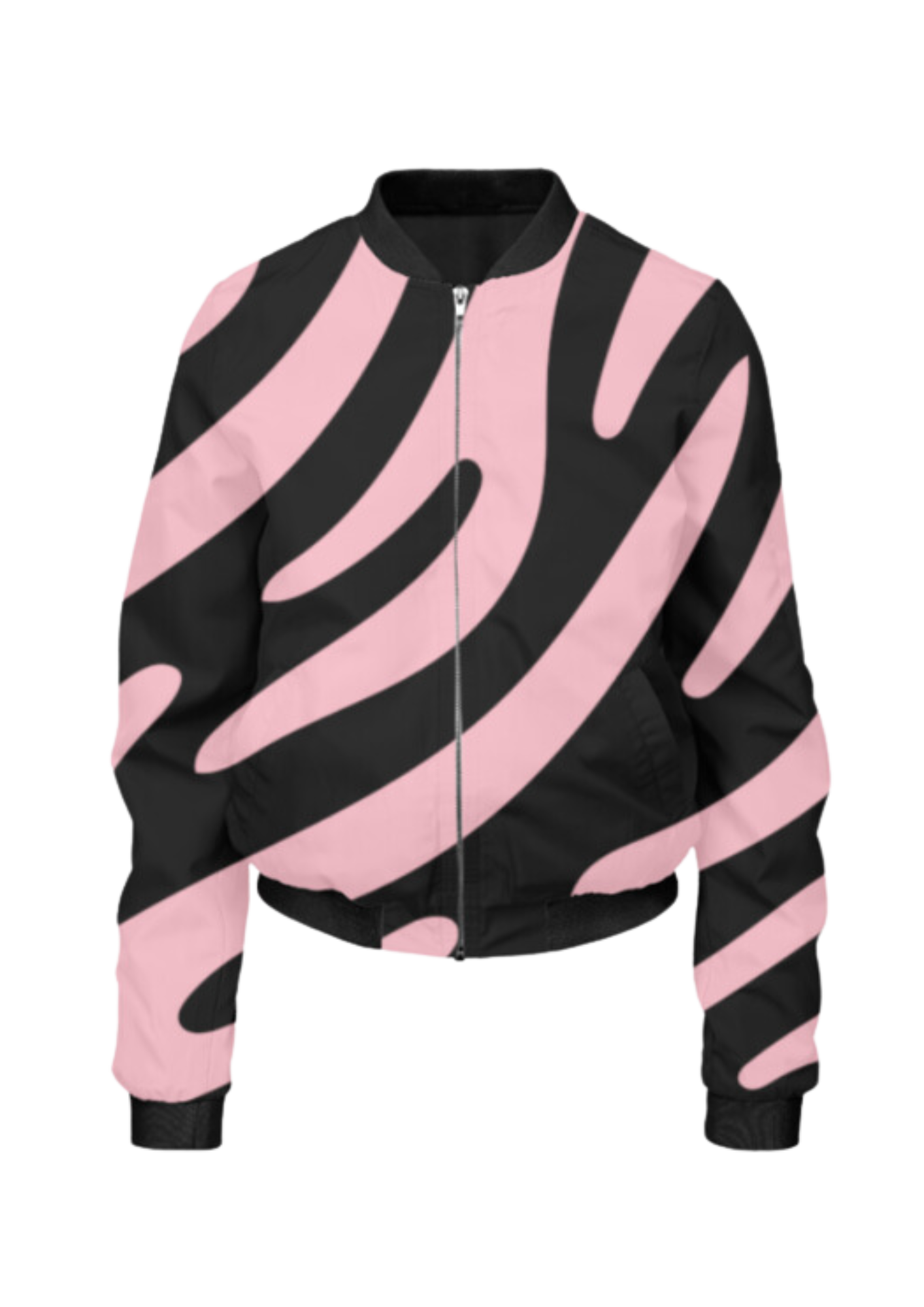 Smart Zebra Print Bomber Jacket With Leggings Pink Co Ord Set.