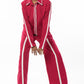 Sophisticated Stripped Long Sleeve Pink Co Ord Set