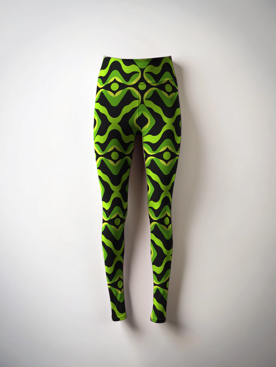 Stylish Indefinite Print Premium Oversized Tee With Tummy Tuck Body Shaping Leggings Co-ord Set