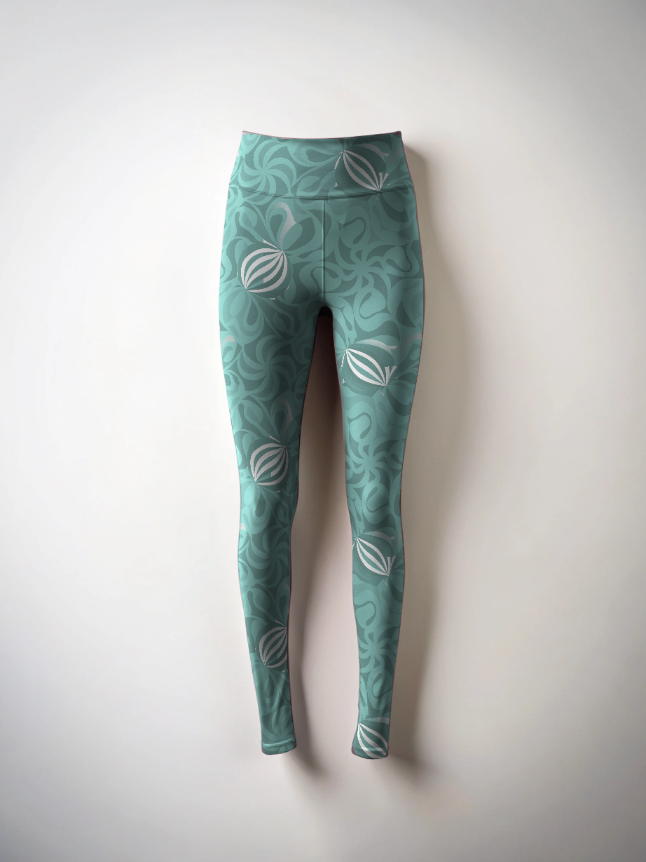 Pastel Print Premium Oversized Tee With Tummy Tuck Body Shaping Leggings Co-ord Set