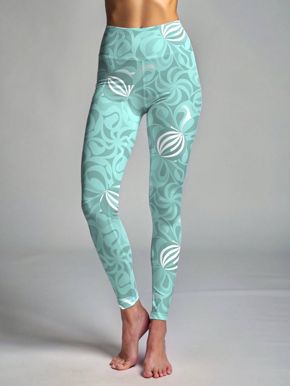 Pastel Print Premium Oversized Tee With Tummy Tuck Body Shaping Leggings Co-ord Set
