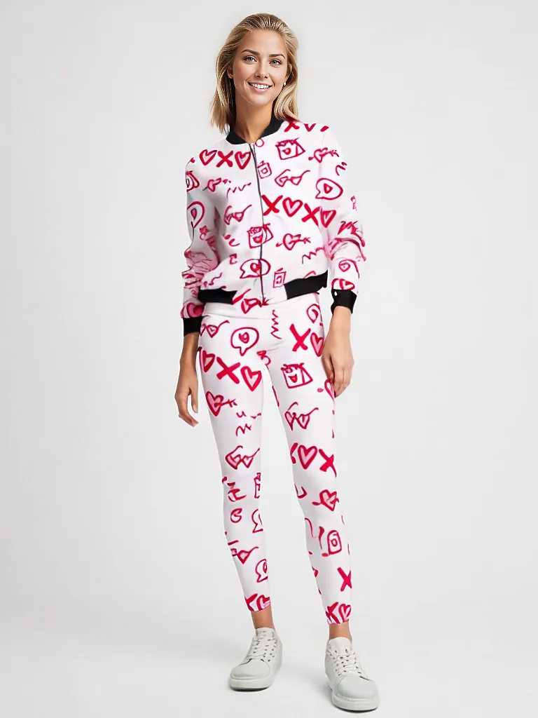 Stylesplash cute xoxo heart coordset