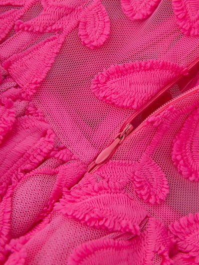 Fabulous Pink Lace Mesh Party Dress