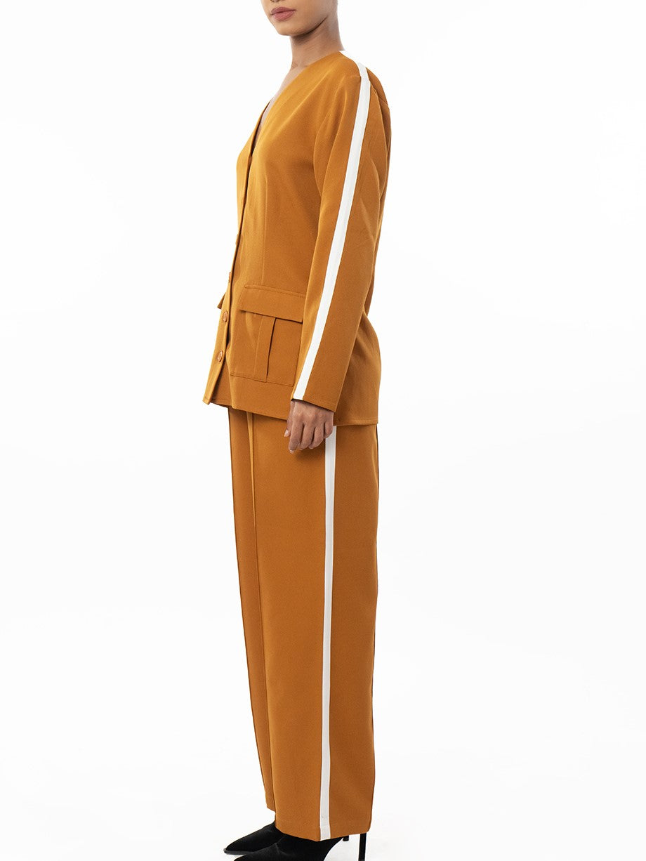 Formal Look Mustard Co Ord Set