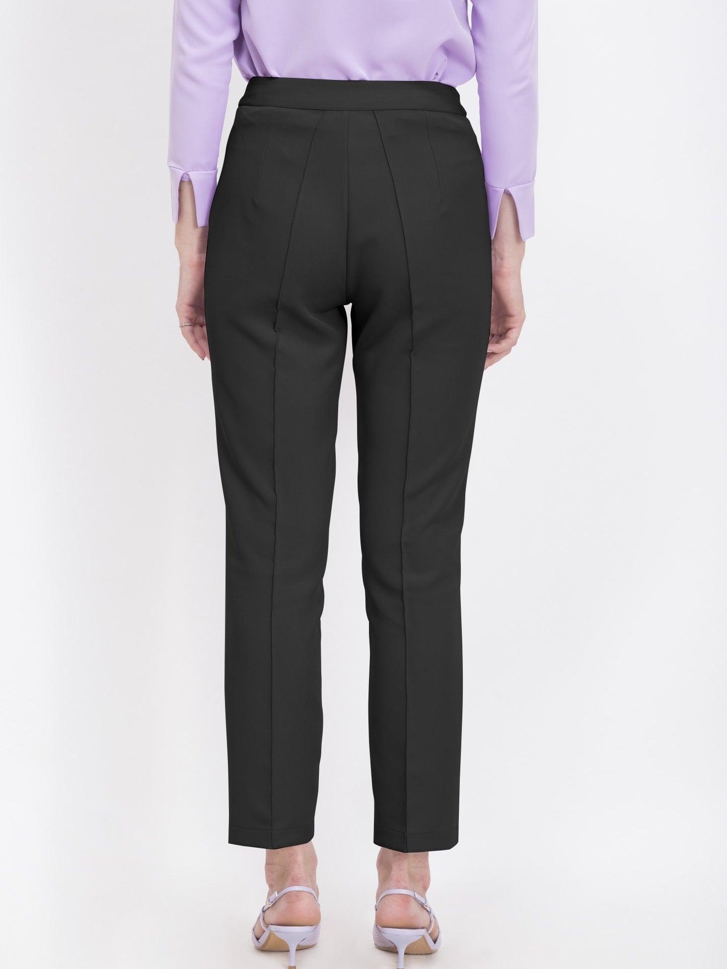 Formal Wear Straight Fit Black Pants