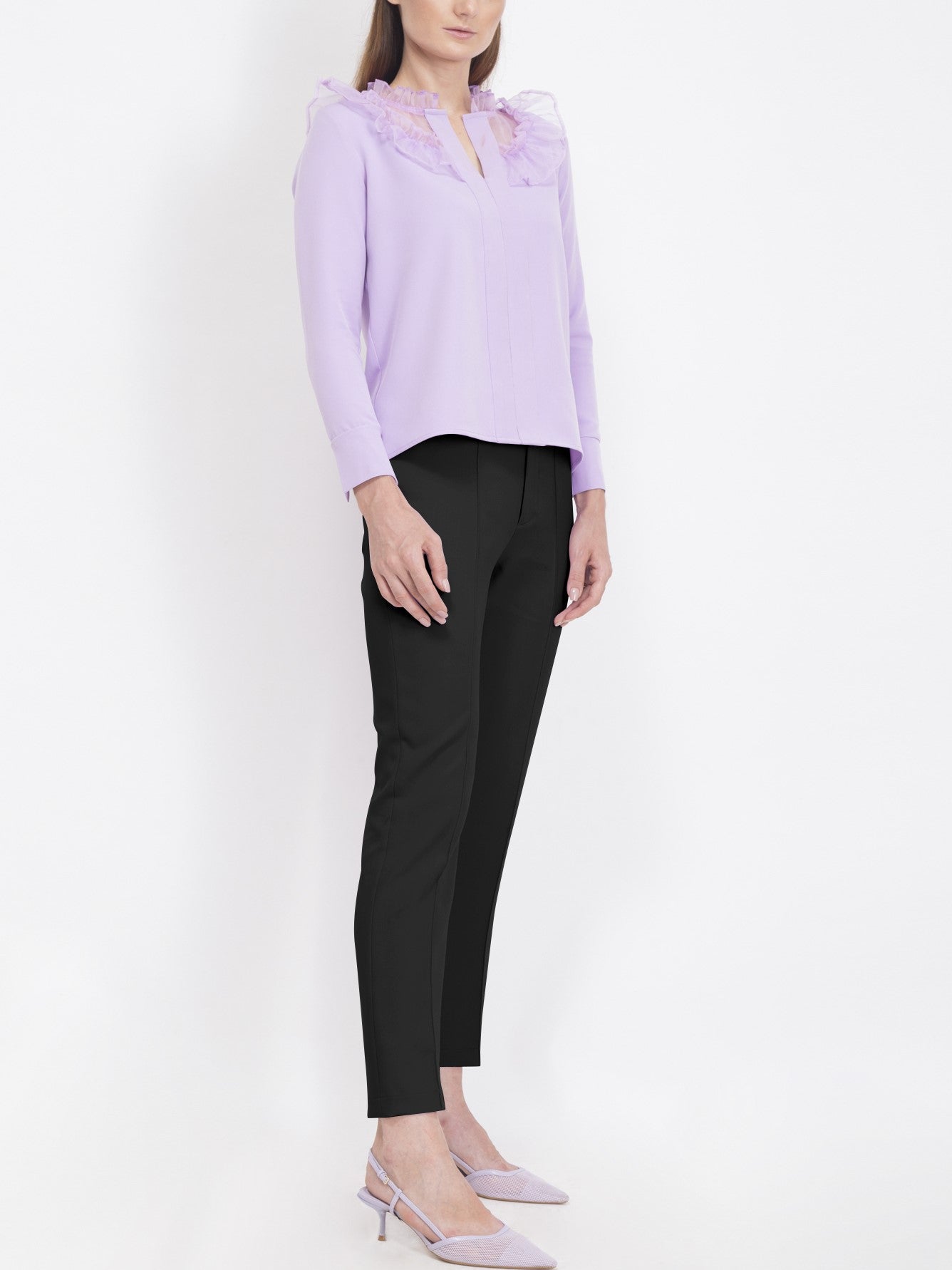 Formal Wear Straight Fit Black Pants