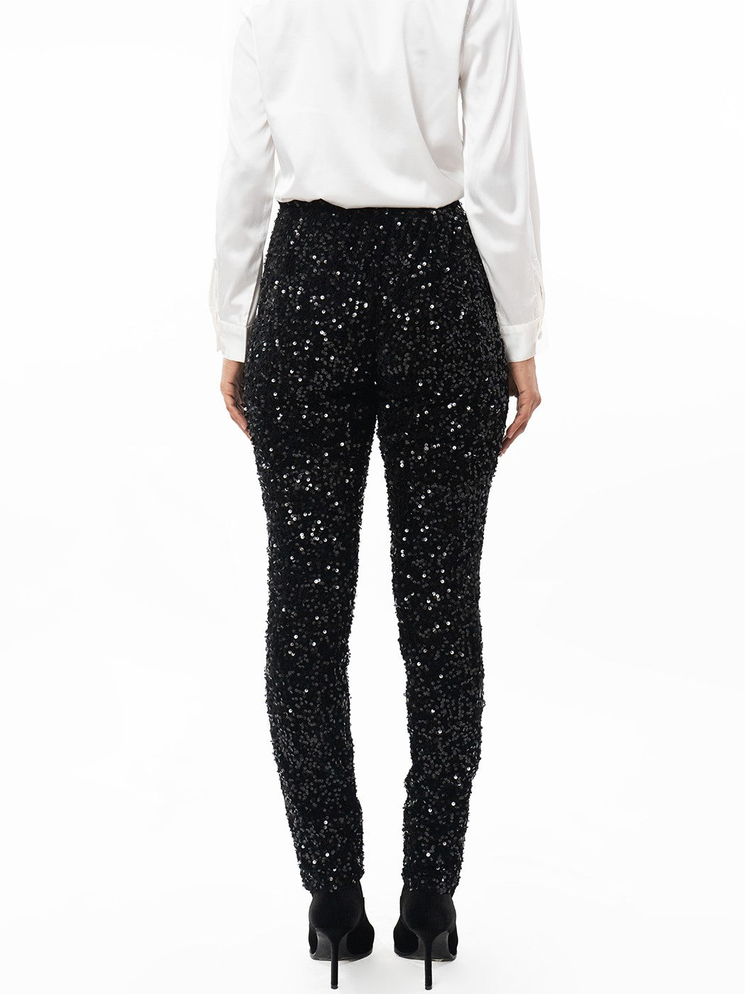 Glamorous Party Fashion Sequin Pants With Shirt Set
