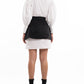Latest Fashion Long Sleeve White Dress With Skirt Set