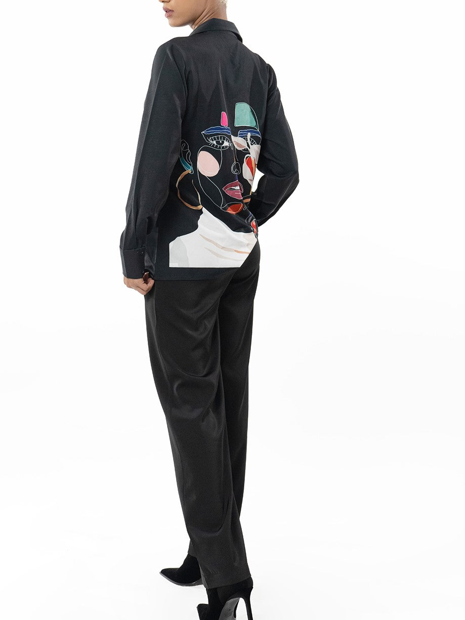 Must Have Graphic Print Black Shirt