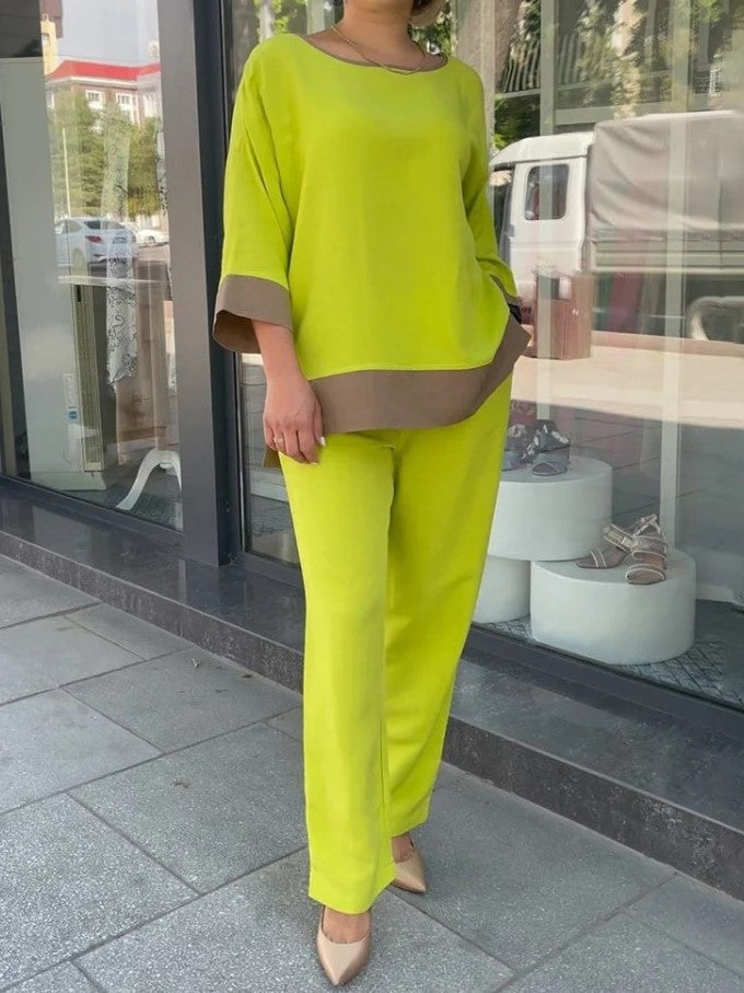 New Arrival Yellow Leisure Wear Co ord Set