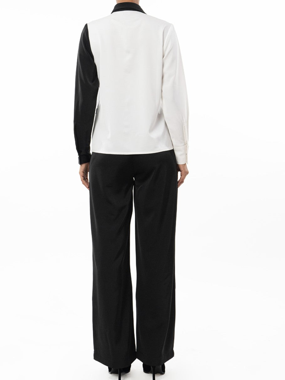 Smart Contrast Black Shirt
