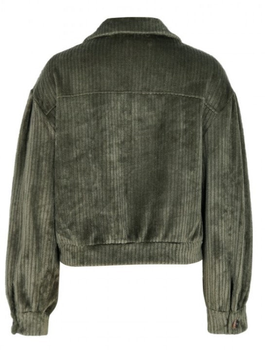 Smart Solid Army Green Jacket