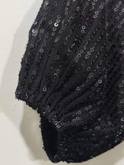 Stylish Sequin Loose Long Sleeve Dress