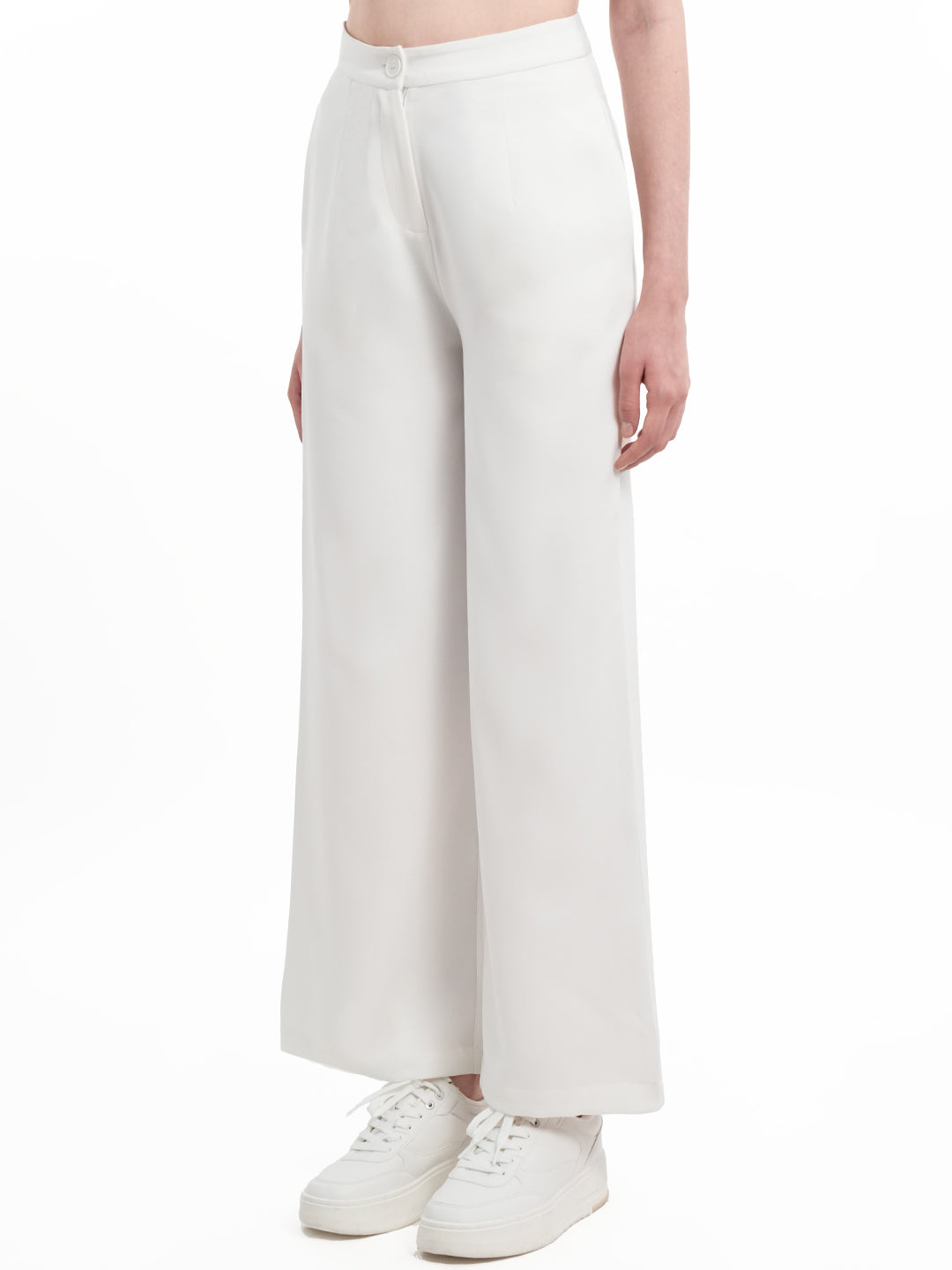 Formal Wear White And Black Detailed Stitch Co Ord Set