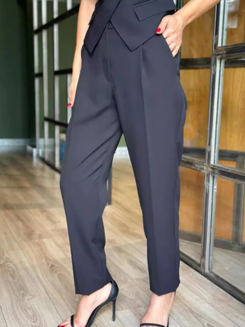 Super Stylish Ruffle Vest Coat With Pants Co Ord Set