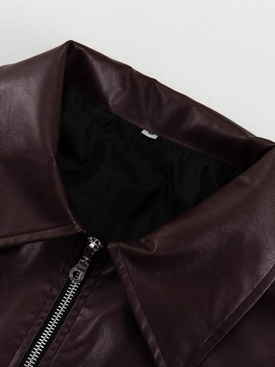 Trendy Winter Wear Lapel Loose Zipper Jacket