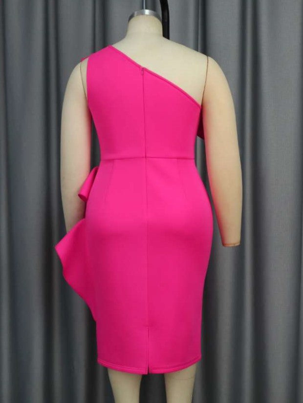 Vintage Pink Sleeveless Party Dress