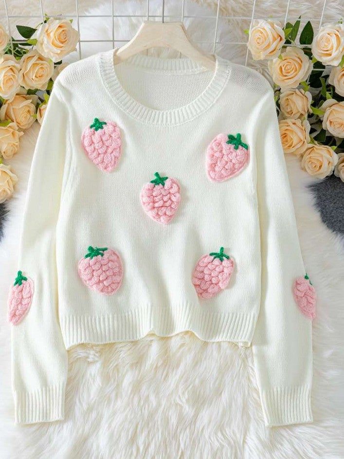 Winter Must Have Cute White Pullover