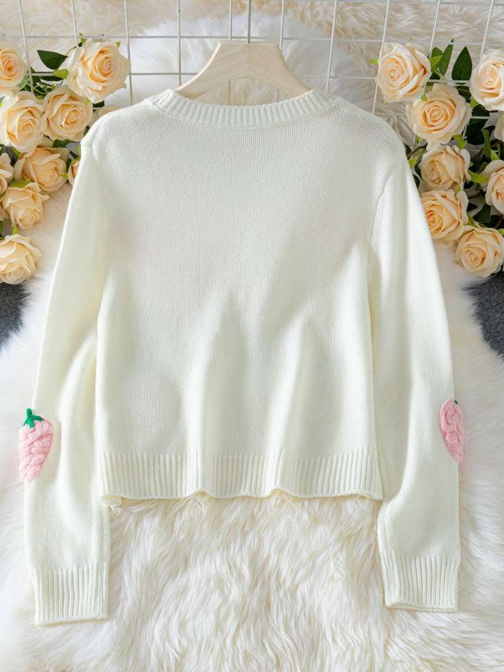 Winter Must Have Cute White Pullover