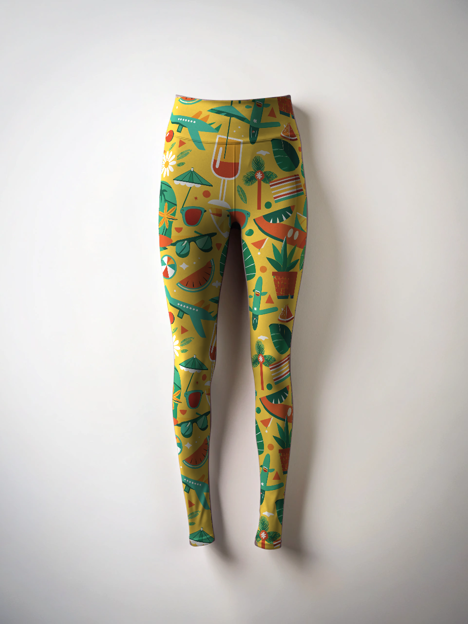 Holiday Wear Theme  Print Premium Oversized Tee With Tummy Tuck Body Shaping Leggings Co-ord Set