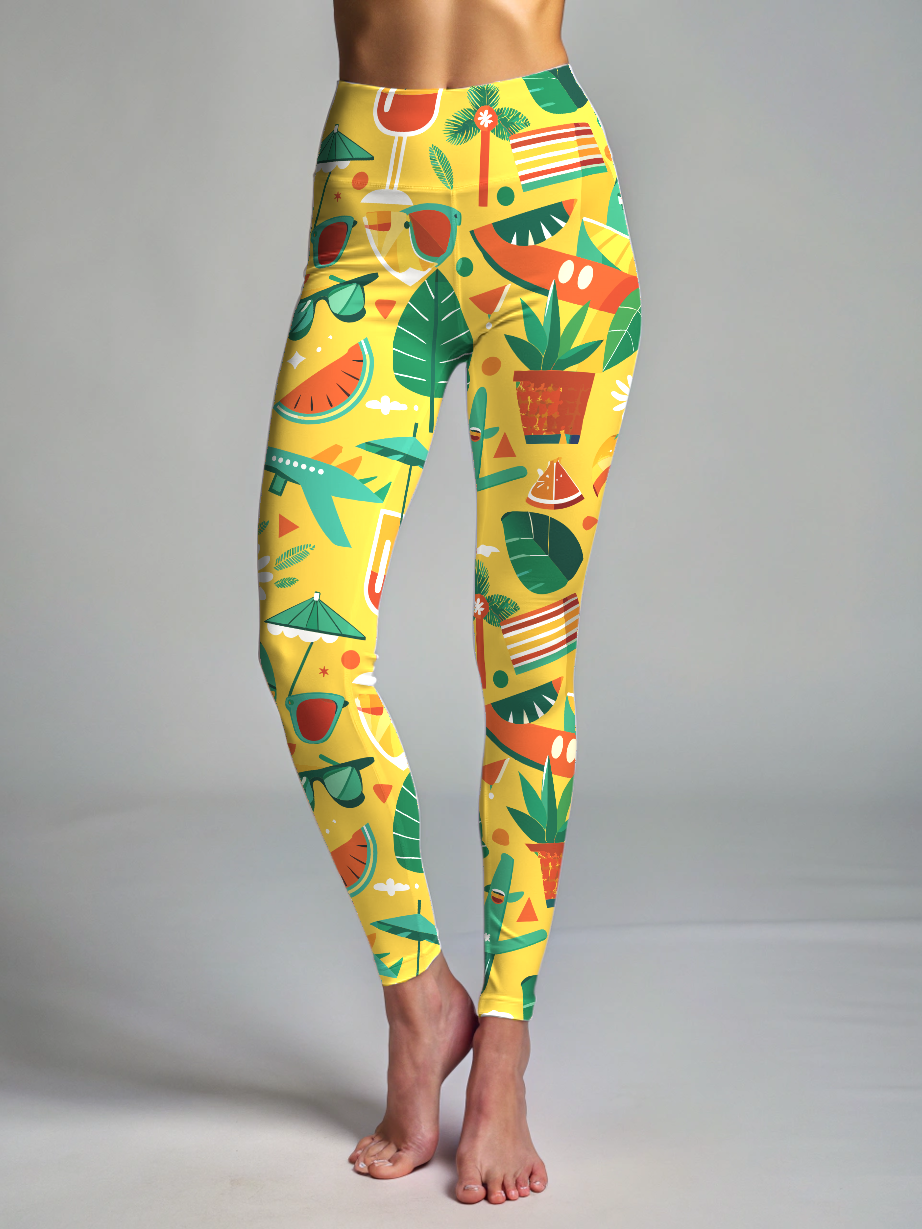 Holiday Wear Theme  Print Premium Oversized Tee With Tummy Tuck Body Shaping Leggings Co-ord Set