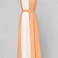 Fashionable Halter Neck Orange Dress