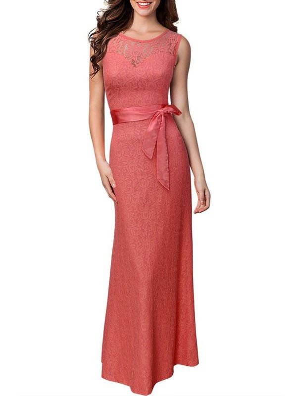 Sexy VBack Lace Maxi Gown Dress - Ships in 24 Hrs