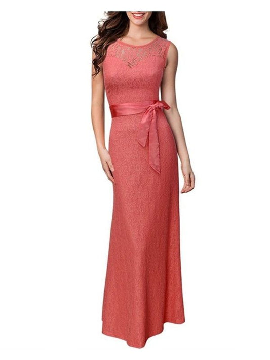 Sexy VBack Lace Maxi Gown Dress - Ships in 24 Hrs