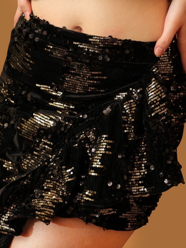 Party Wear Sequin Mini Skirt