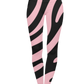 Smart Zebra Print Bomber Jacket With Leggings Pink Co Ord Set