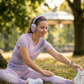 Sweet Pastel Gradient Print | Activewear Coord Set Tshirt With Tummy Tuck Leggings | Multi Sport | Odour Free