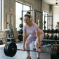 Charming Pastel Gradient Print | Activewear Coord Set Tshirt With Tummy Tuck Leggings | Multi Sport | Odour Free