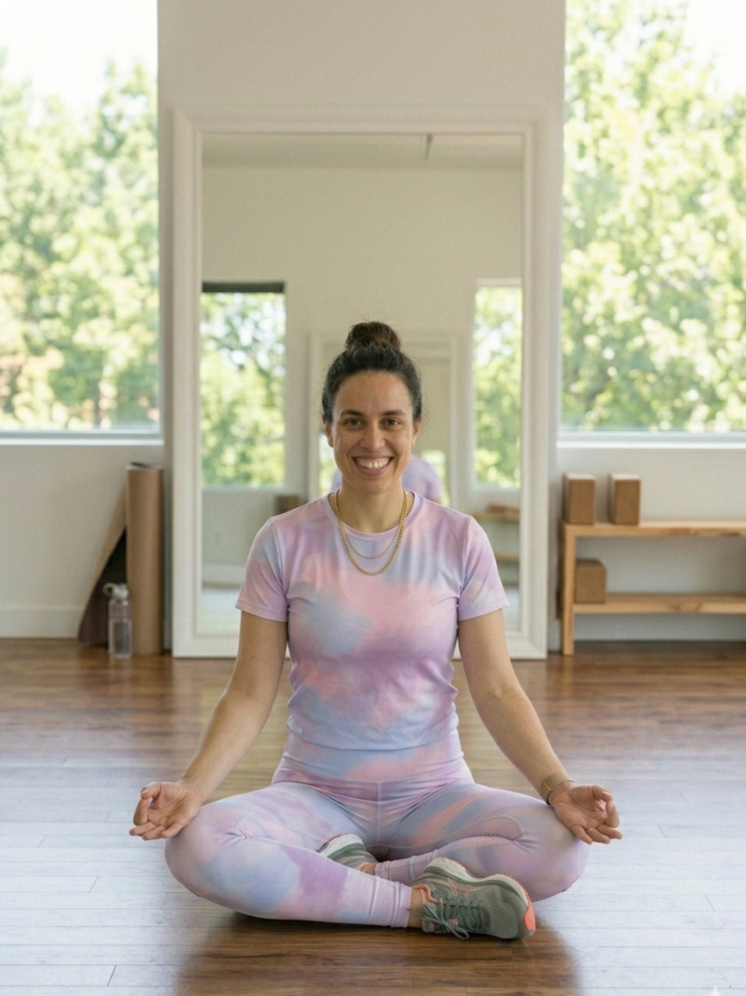 Charming Pastel Gradient Print | Activewear Coord Set Tshirt With Tummy Tuck Leggings | Multi Sport | Odour Free