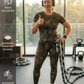 Bestseller Woven Print | Activewear Coord Set Tshirt With Tummy Tuck Leggings | Multi Sport | Odour Free