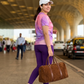 Polished Fluid Art Print | Activewear Coord Set Tshirt With Tummy Tuck Purple Leggings | Multi Sport | Odour Free