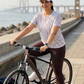 Urbane Lines Design Print | Activewear Coord Set Tshirt With Tummy Tuck Brown Leggings | Multi Sport | Odour Free