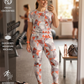 Must Have Geometric Print | Activewear Coord Set Tshirt With Tummy Tuck Leggings | Multi Sport | Odour Free