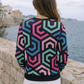Trendy Geometric Print Sweatshirt