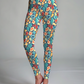 Trendy Abstract Print Oversized Tee With Tummy Tuck Body Shaping Leggings Co-ord Set
