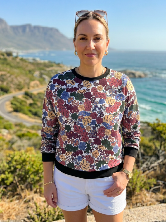 Fantastic Floral Print Sweatshirt