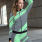 Enchanting Aurora Lights And Forest Print Bomber Jacket With Leggings Co Ord Set