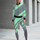 Enchanting Aurora Lights And Forest Print Bomber Jacket With Leggings Co Ord Set