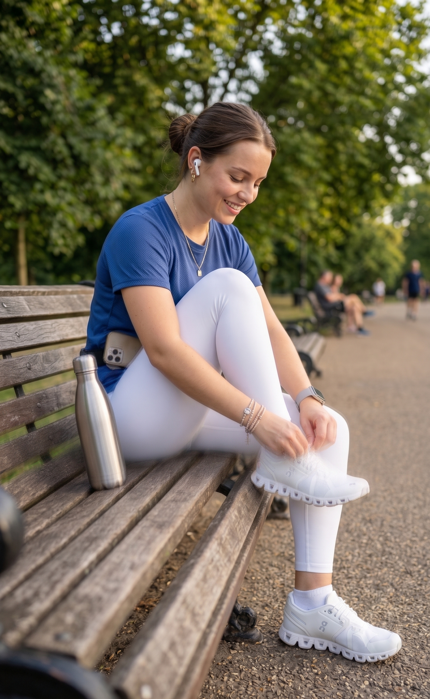 Musthave Solid Set | Activewear Coord Set Tshirt With Tummy Tuck White Leggings | Multi Sport | Odour Free