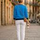 Beautiful Blue Solid Sweatshirt