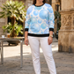 Bestselling Bubble Blue Print Sweatshirt
