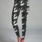 Adorable Cat Couple Print Premium Oversized Tee With Tummy Tuck Body Shaping Leggings Co-ord Set