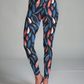 Serene Feather Print Premium Oversized Tee With Tummy Tuck Body Shaping Leggings Co-ord Set