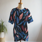Serene Feather Print Premium Oversized Tee With Tummy Tuck Body Shaping Leggings Co-ord Set