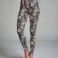 Attractive Egyptian Brown Print Premium Oversized Tee With Tummy Tuck Body Shaping Leggings Co-ord Set