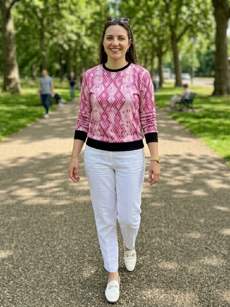 Exclusive Animal Print Pink Sweatshirt